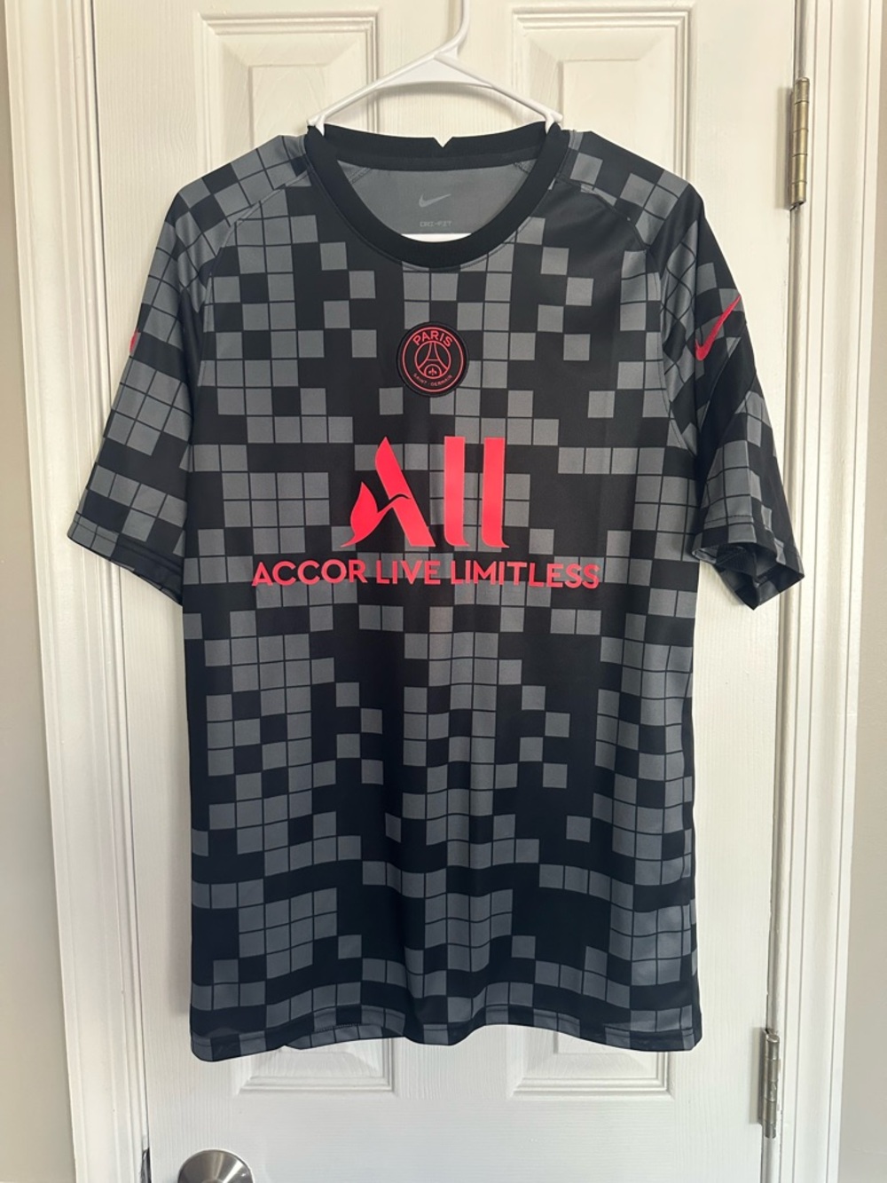Nike PSG PARIS SAINT GERMAIN 2021 2022 Grey SHIRT JERSEY DB7626-015 Sz M